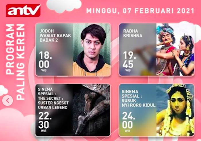 Suster Ngesot Urban Legend Hingga Sinema India Hadir Di Jadwal Acara Antv Hari Ini Minggu 7 Februari 2021 Berita Sleman