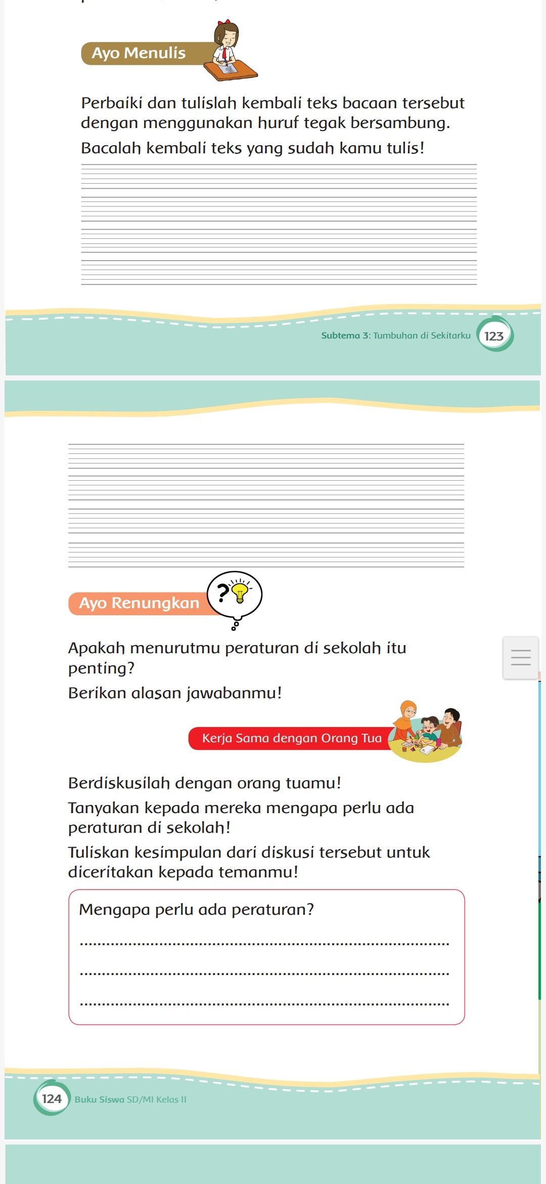 Kunci Jawaban Tema 6 Kelas 2 Halaman 123 124 Buku Tematik Subtema 3 Pembelajaran 2 Tentang Gemar Berolahraga Metro Lampung News