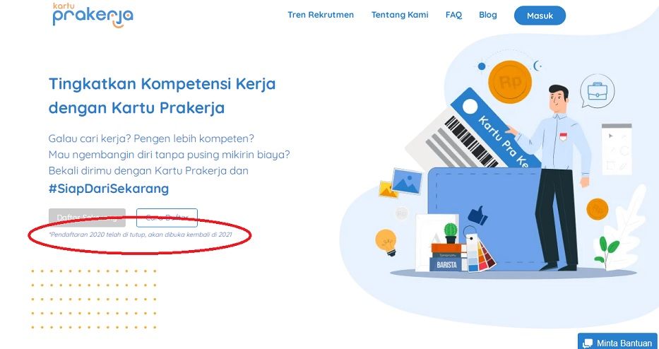 Login www.prakerja.go.id Kartu Prakerja Gelombang 12 Dibuka Tahun 2021, anggaran naik 2 kali lipat.