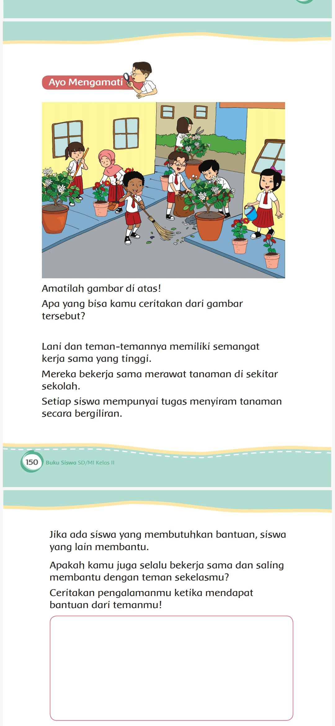 Kunci Jawaban Tema 6 Kelas 2 Halaman 148 149 150 151 Subtema 3 Pembelajaran 6 Tentang Lingkungan Sekolah Metro Lampung News