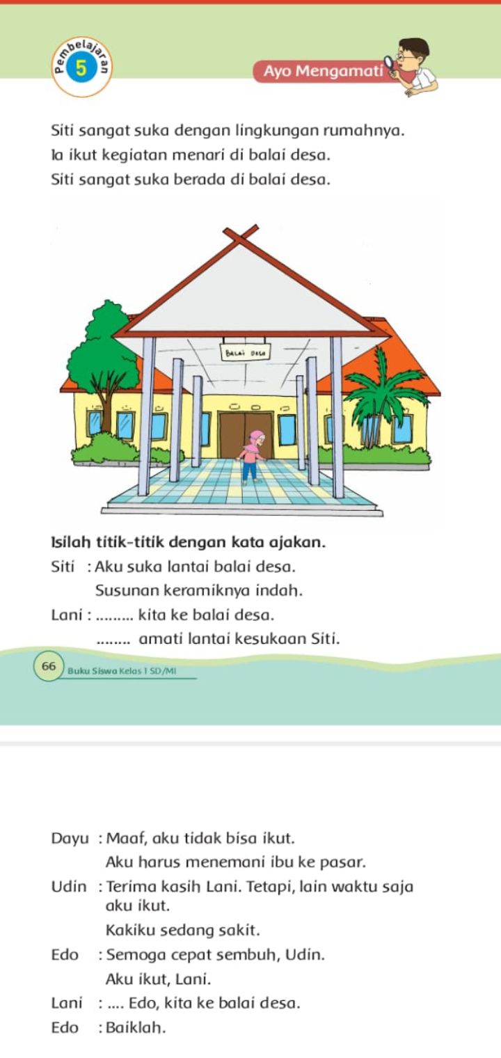 Kunci Jawaban Tema 6 Kelas 1 Sd Halaman 66 67 68 69 70 71 72 73 74 75 76 77 Buku Tematik Mengisi Kata Rumpang Metro Lampung News