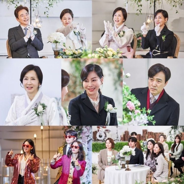 Adegan suasana pernikahan antara Lee Bit Chae Woon dan Woo Jae Hee dalam drama Homemade Love Story.