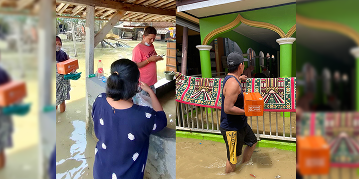 1.	Bukan Belanjaan, Kotak-kotak Oranye Ini Berisi Bantuan untuk Korban Banjir di Subang dan Karawang