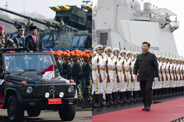 Tentara China dan Indonesia.