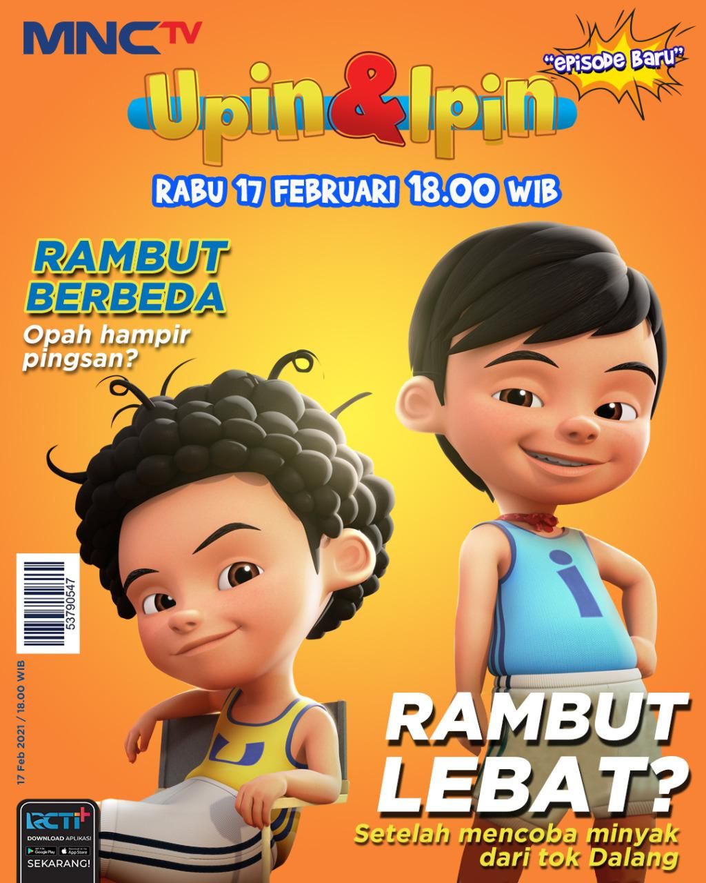 Episode Baru Upin Dan Ipin Tumbuh Rambut Jadwal Acara Mnc Tv Hari Ini