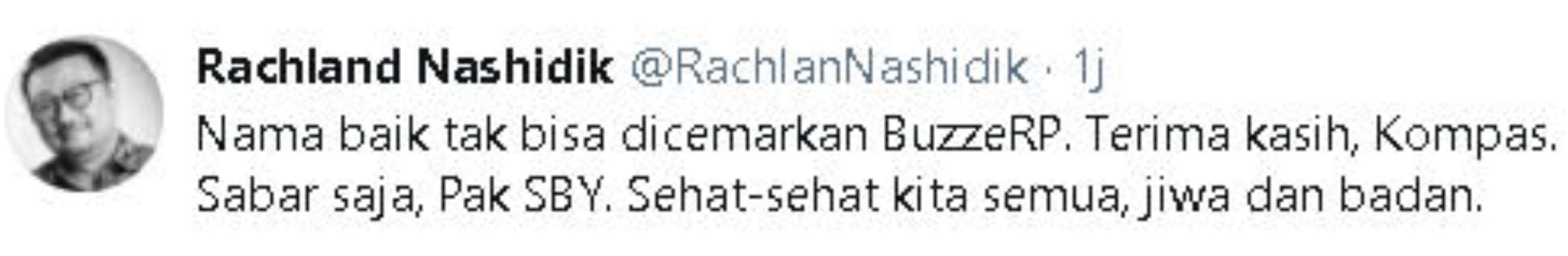 Komentar Rachland Nashidik soal dukungan untuk SBY.