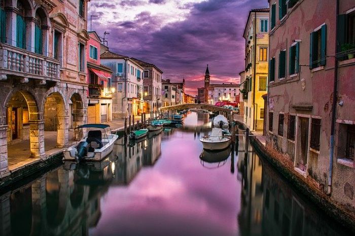 Foto kanal venesia italia air.