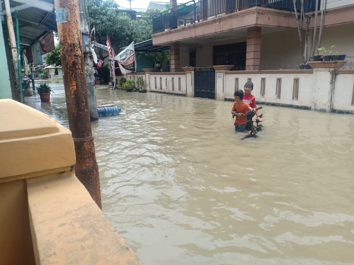Banjir di Kunciran, Kota Tangerang Sabtu (20/2)