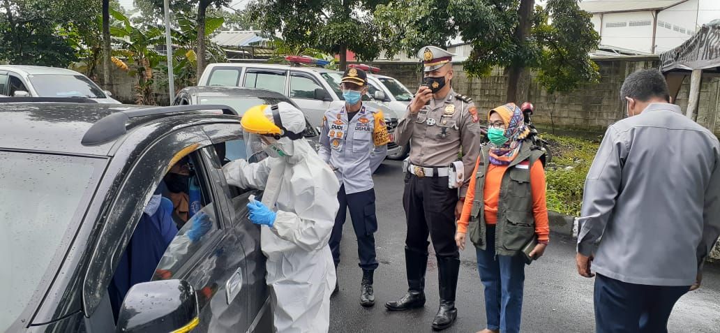 Drive Thru Rapid Test Antigen, Terobosan Baru Satlantas Polresta