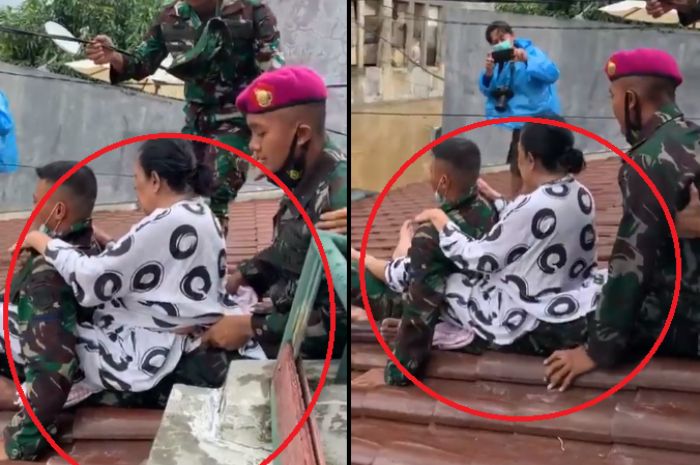 Detik-detik marinir pakai kaki untuk tandu evakuasi