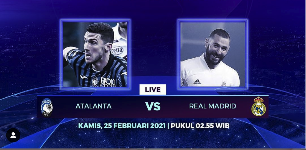 Download Real Madrid Vs Atalanta 2021 Live Streaming Background