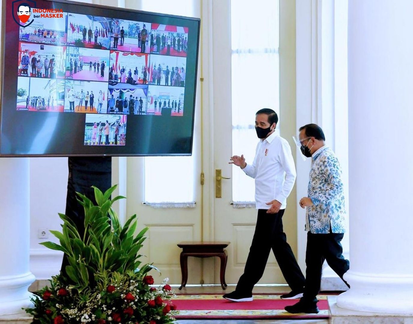 Presiden Jokowi saat melepas produk ekspor 2020./