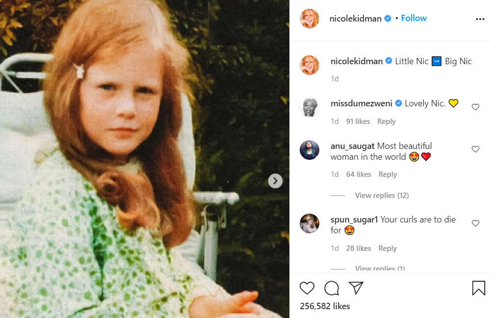 Nicole Kidman unggah foto masa kecilnya di instagram