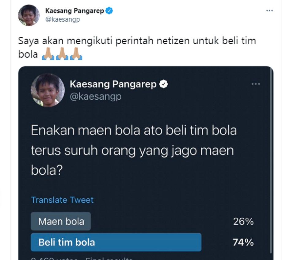 Cuitan Kaesang Pangarep.*
