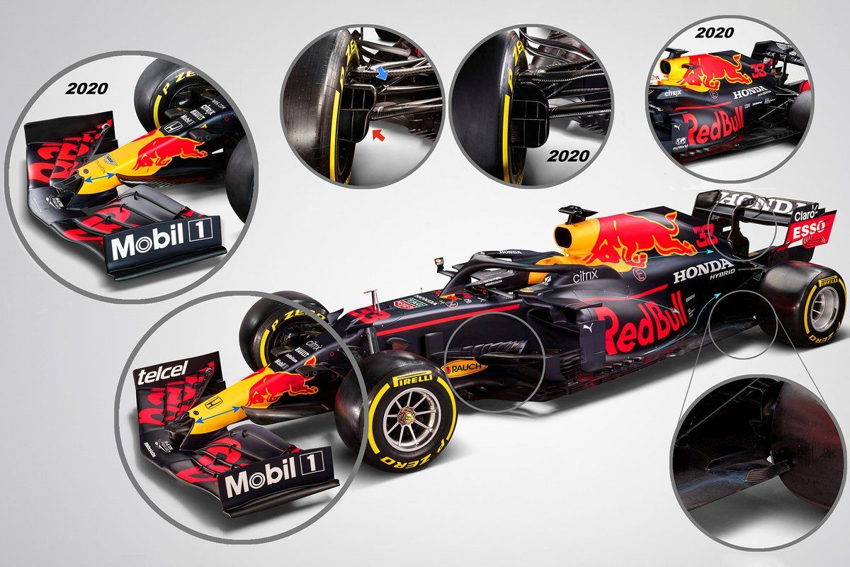 Mobil RB16B milik tim Formula 1 (F1) Red Bull Racing