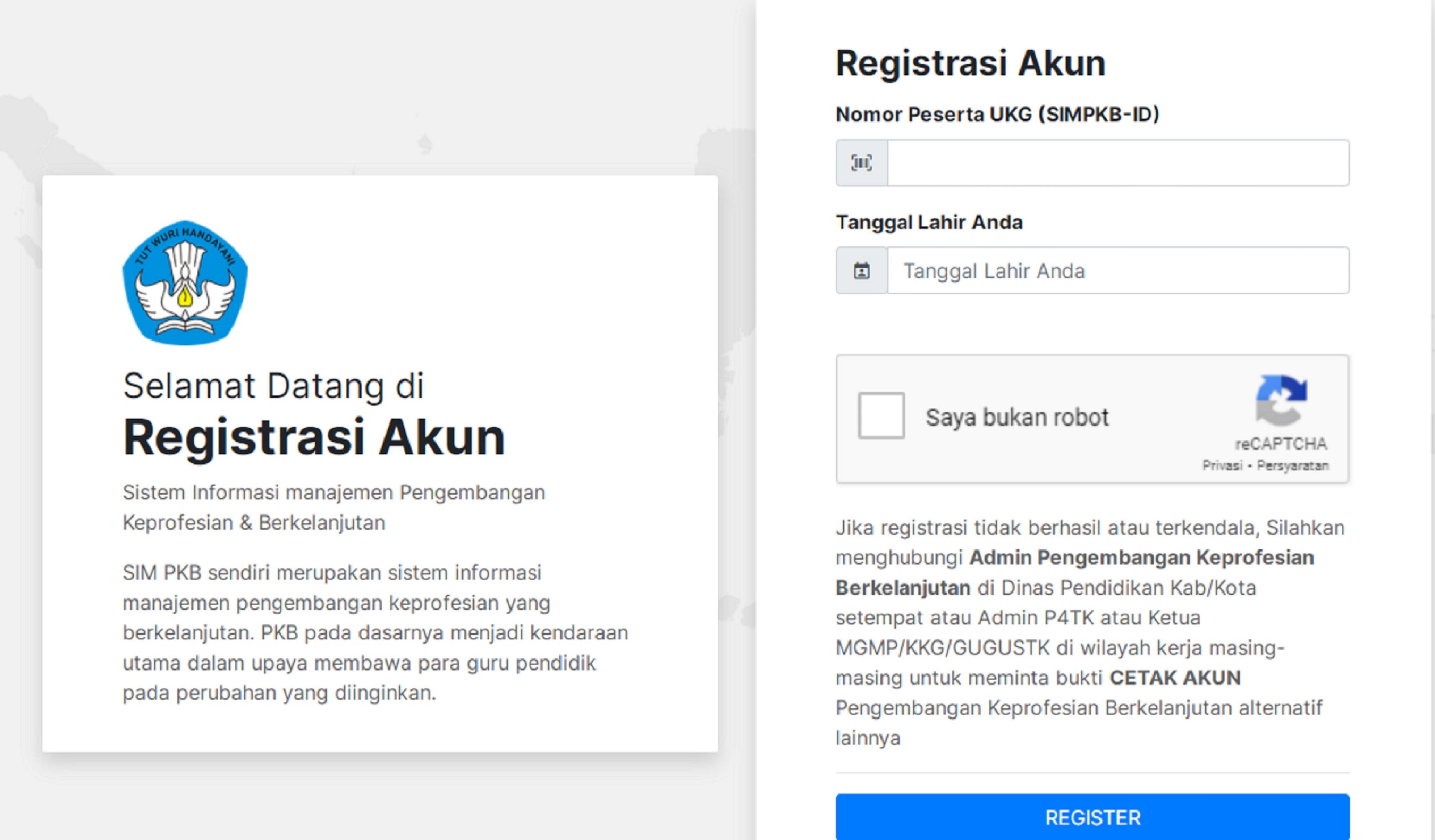 Tata Cara Daftar Dan Login Sim Pkb Sebelum Mengikuti Program Berbagi Seri Belajar Mandiri Calon Guru Asn Pppk Portal Jember