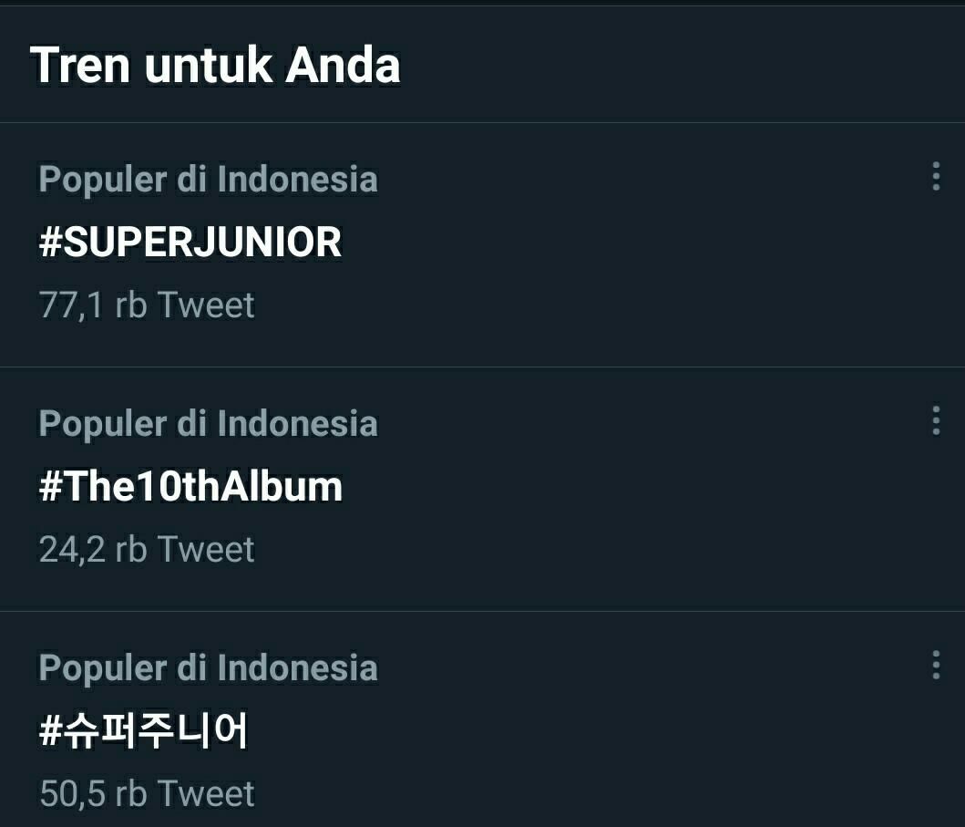 Tagar Super Junior Trending 