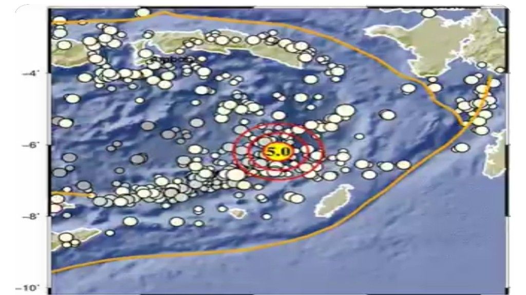 Gempa bumi Guncang Maluku. 