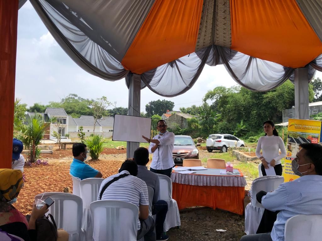 Marketing Gathering yang diselenggarakan PT Tri Agung Karya Abadi bekerjasama dengan PT Jaris Arkananta Abadi menggaet marketing se Bogor, Rabu 3 Maret 2021