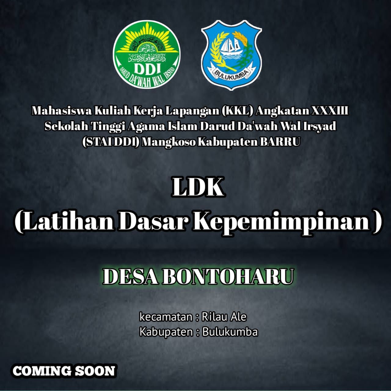 Sebaran pamflet proker LDK Desa Bontoharu Kecamatan Rilau Ale Kabupaten Bulukumba.*