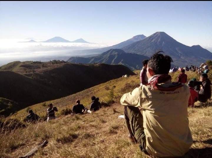 Pendakian gunung Prau, Wonosobo, Jawa Tengah. 