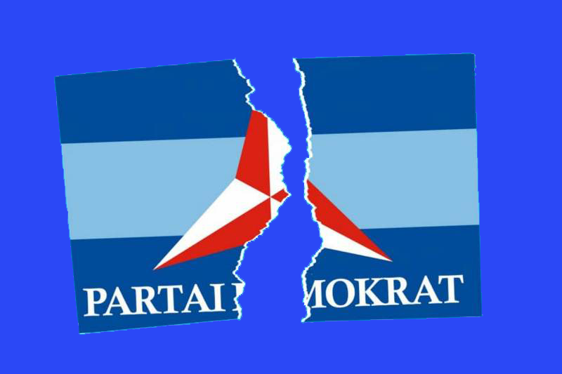 Ilustrasi Partai Demokrat terbelah