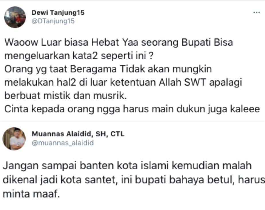 Cuitan Dewi Tanjung dan Muannas Alaidid.*