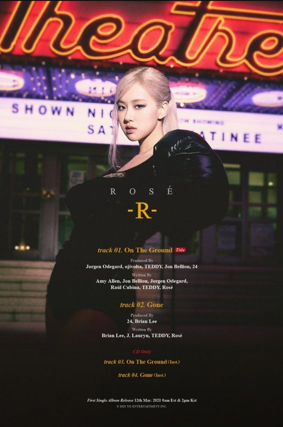 Teaser foto daftar lagu debut Rosé BLACKPINK