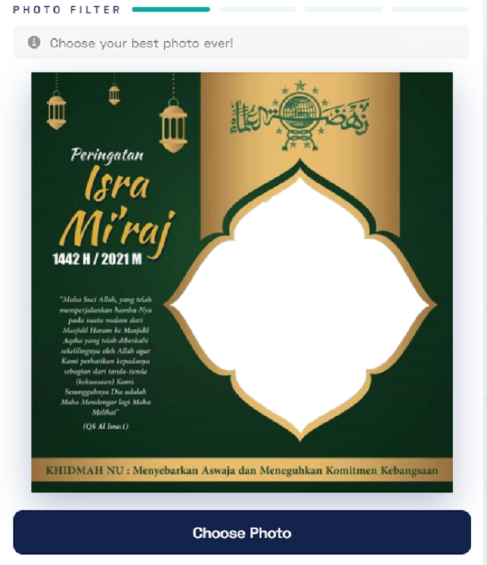 Download Twibbon Isra Miraj 2021, Bisa Buat Banner, Foto Profil, Background sesuai Tema Isra Miraj 1442 H