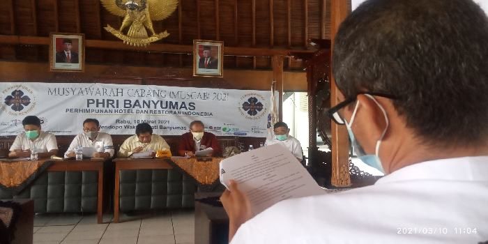 Suasana Muscab BPC PHRI Banyumas di Pendopo Wakil Bupati Banyumas, 10 Maret 2021