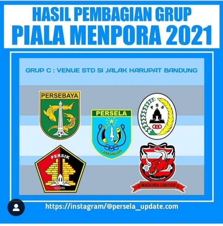 Persela lamongan tergabung dalam Grup C laga Piala Menpora 2021 segera dimulai 21 Maret 2021.