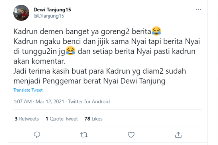 Cuitan Dewi Tanjung.*