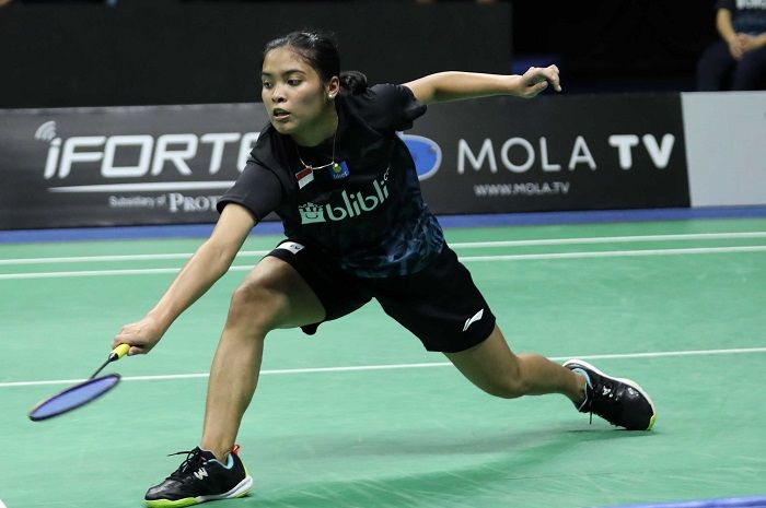 Nomor tunggal putri yang diwakili Gregoria Mariska Tunjung tidak jadi diberangkatkan karena masih cedera. (Dok. Badmintonindonesia.org)