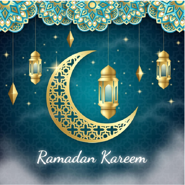 Background Ramadhan 2021 'Marhaban Ya Ramadhan 1442 H' untuk Poster dan