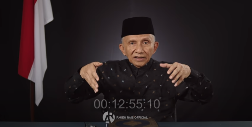 Amien Rais membongkar skenario soal wacana Jokowi menjabat menjadi 3 periode. /