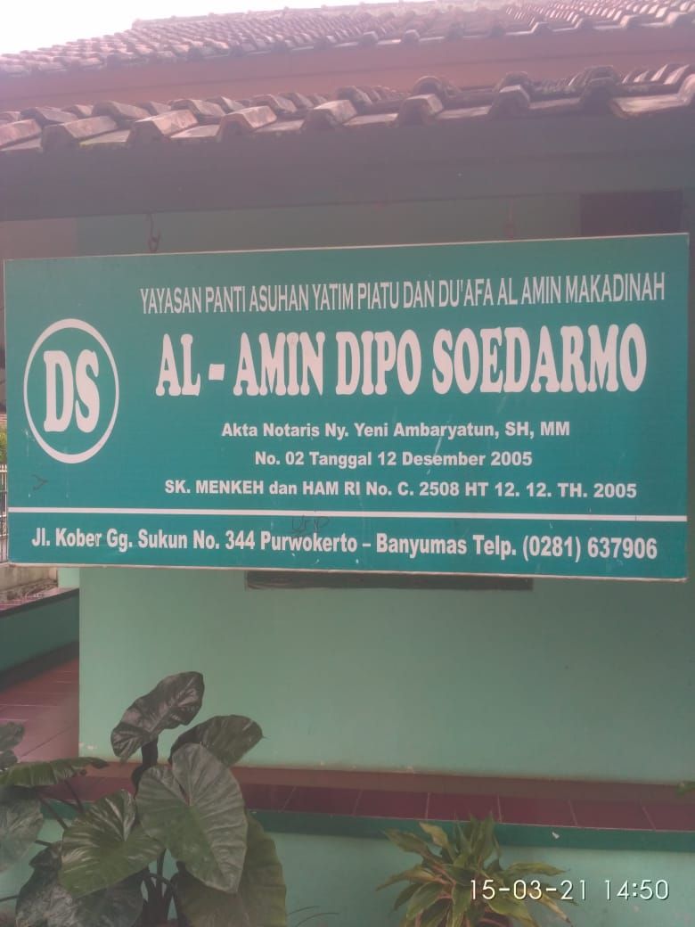 Yayasan Panti Asuhan Al Amin Dipo Soedarmo Purwokerto. / Budi Irawan