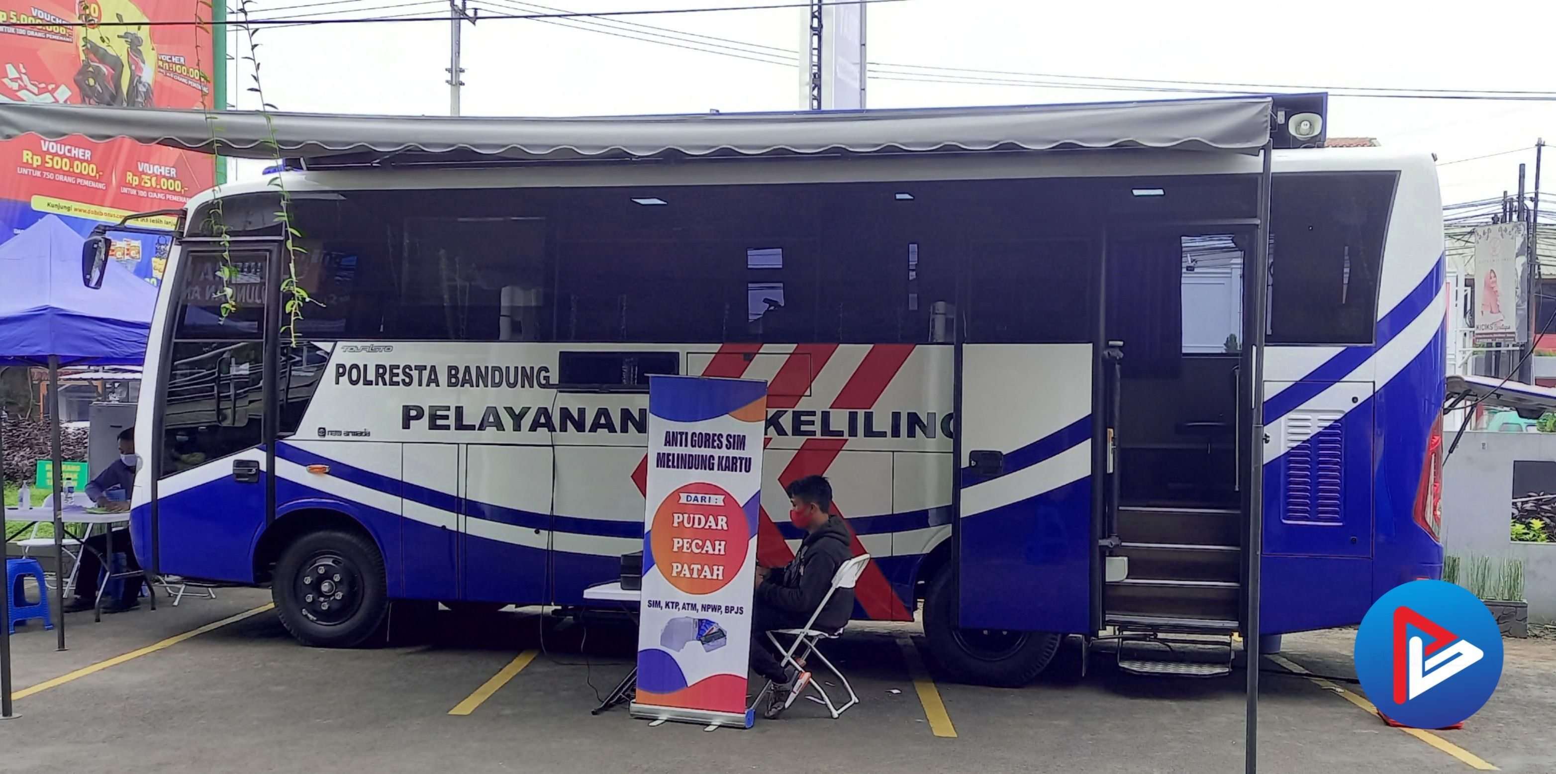 Mobil Sim Keliling Polresta Bandung di Gria Grand Cinunuk, Cileunyi