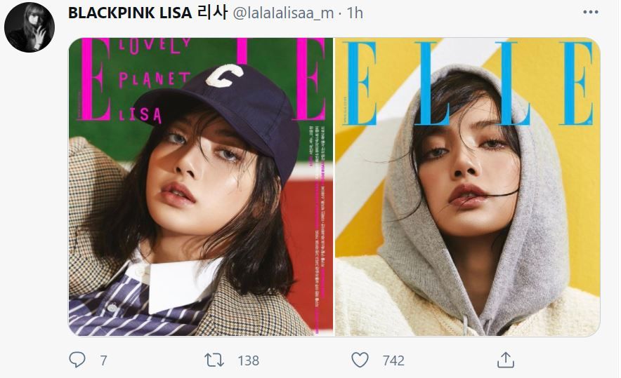 Sampul Elle untuk edisi April ini akan berisi pesona sang bintang sampul Lisa. Rencananya akan dirilis sebanyak empat versi