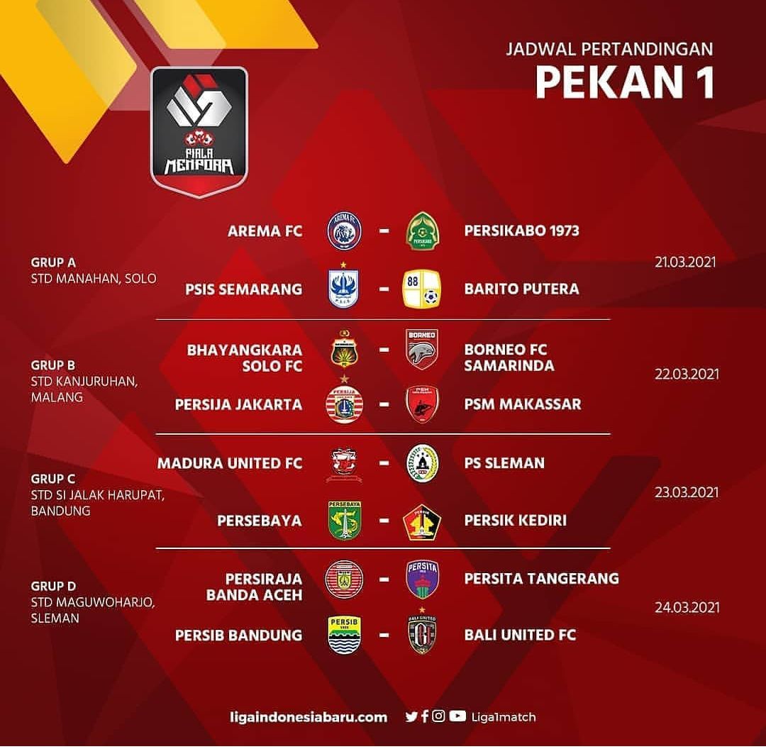 Jadwal Siaran Langsung Dan Link Live Streaming Piala Menpora Di Indosiar Dan Tv Online Berita Diy