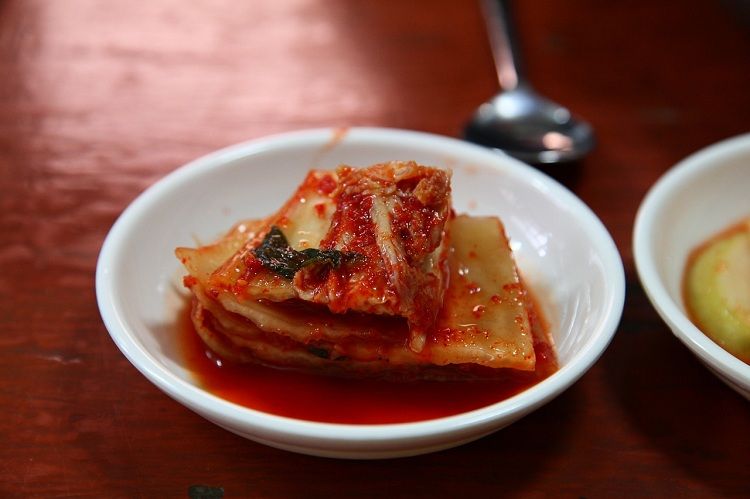 Ilustrasi baechu kimchi. 