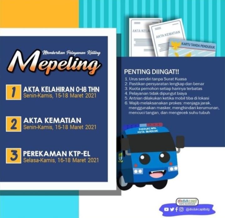 Jadwal Mepeling Akta Kelahiran Kota Bandung Hari Selasa 23 ...