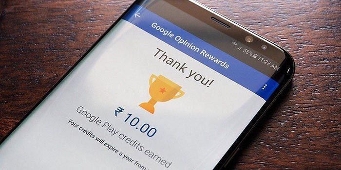 Aplikasi Google Opinion Rewards.