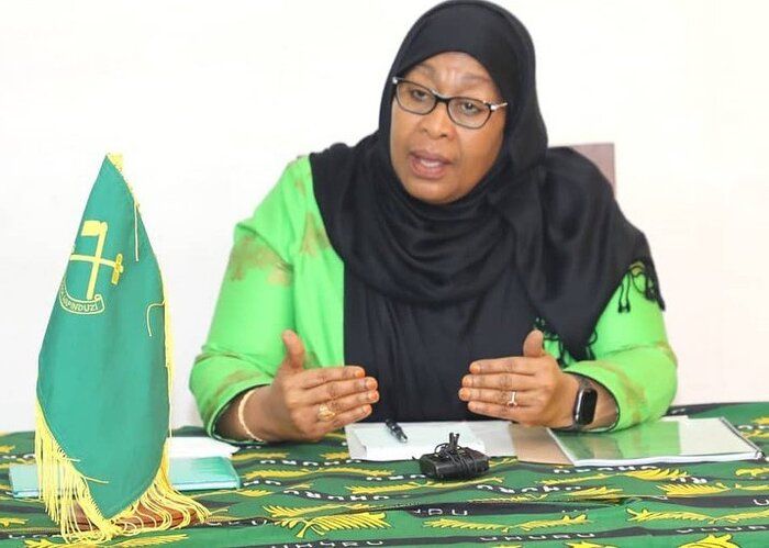 Samia Suluhu Hassan, presiden perempuan pertama di Tanzania.