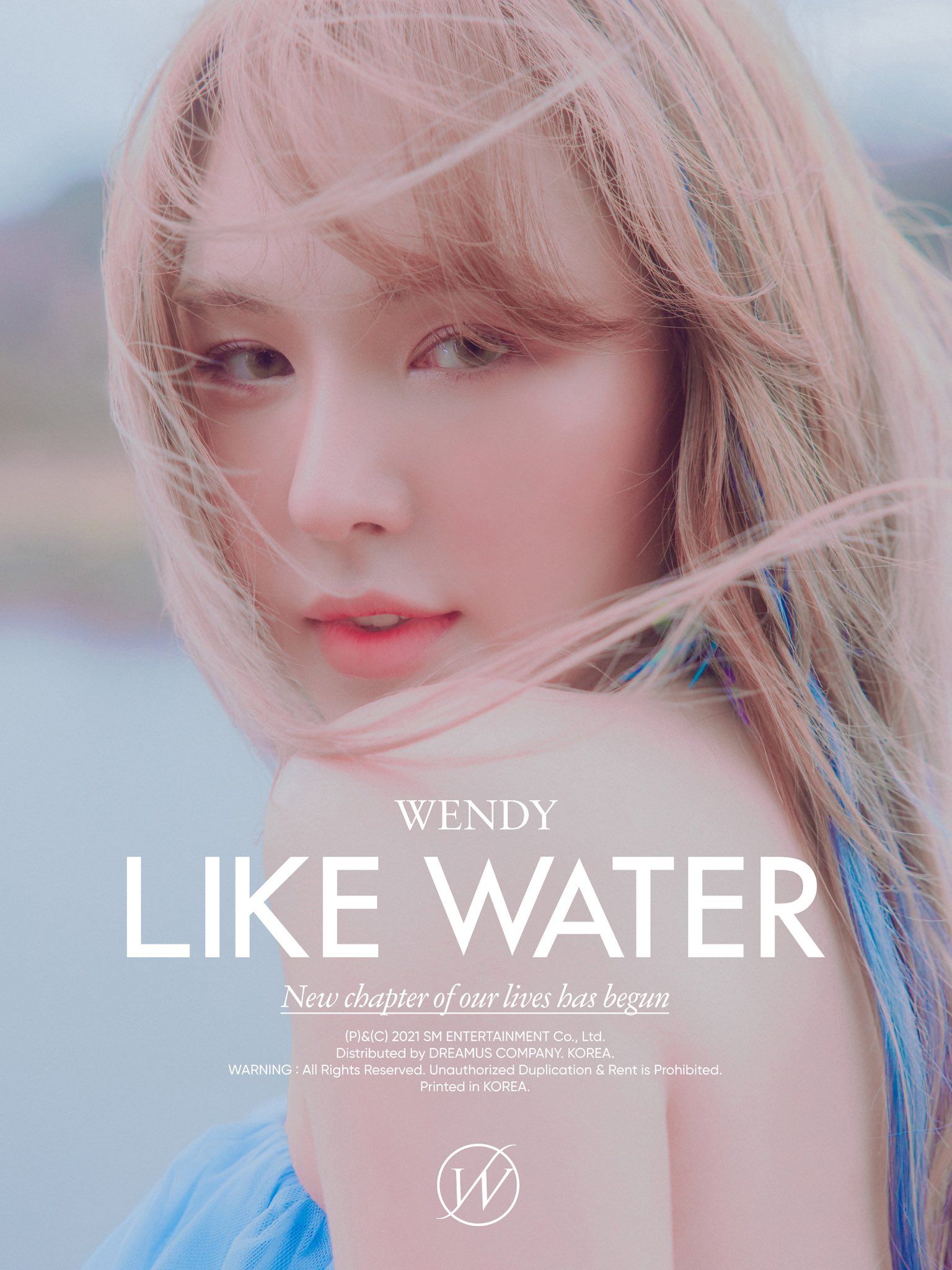 Teaser perdana album debut solo Wendy Red Velvet 'Like Water' yang akan dirilis pada April 2021.