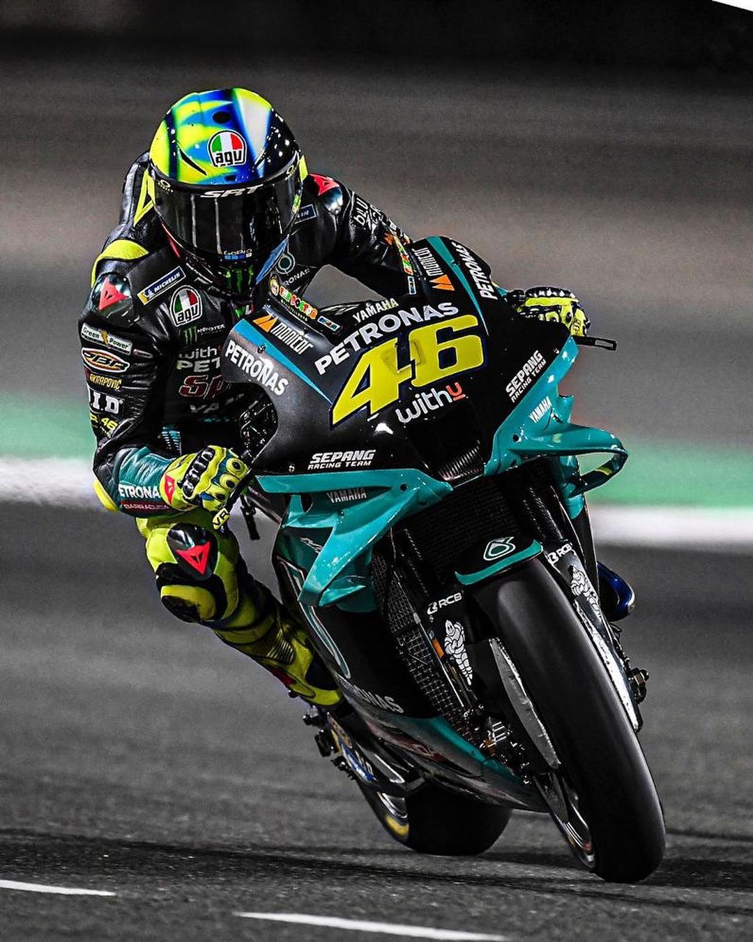 Valentino Rossi start pada posisi keempat di MotoGP Qatar 2021.