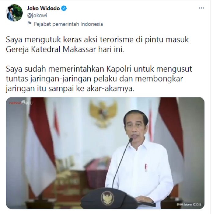 Cuitan Jokowi.*