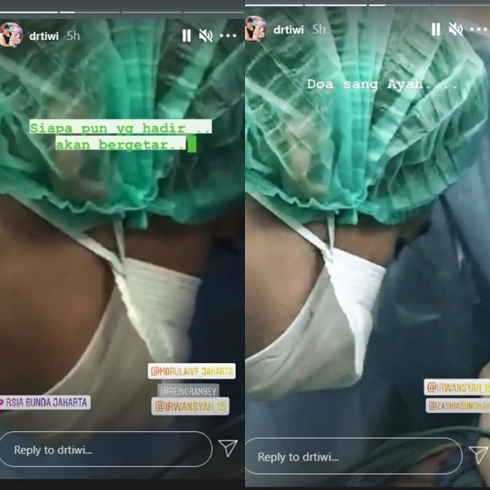 Unggahan Story Instagram dokter Tiwi.