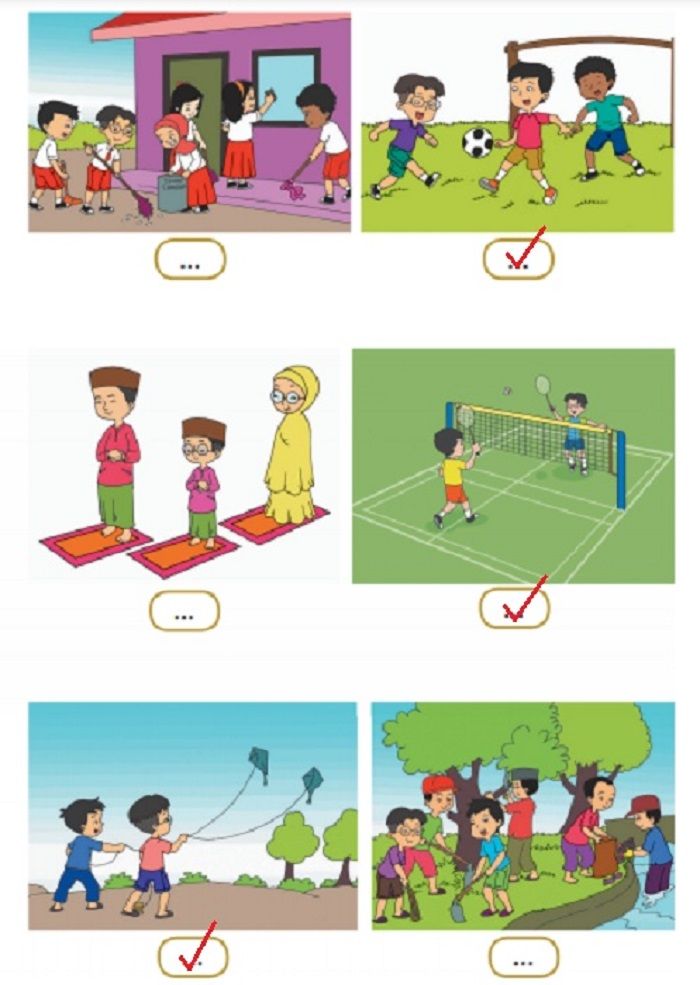 Gambar yang menunjukkan kegiatan bermain dalam keragaman.