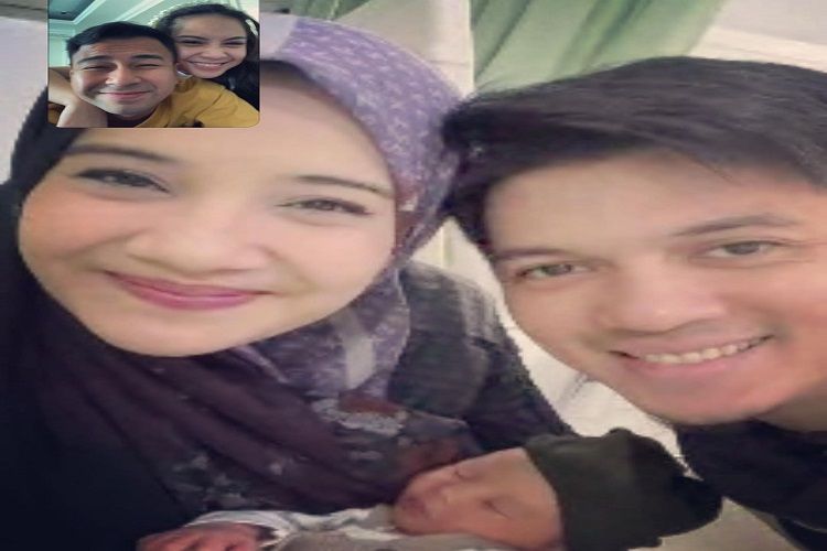 Tangkapan layar Instagram @raffinagita1717. Video call Raffi Ahmad dan Nagita Slavina dengan Irwansyah dan Zaskia Sungkar.