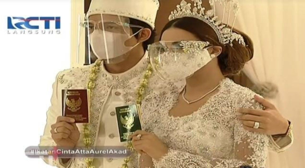 Atta Halilintar akhirnya resmi menjadi suami Aurel Hermansyah*/